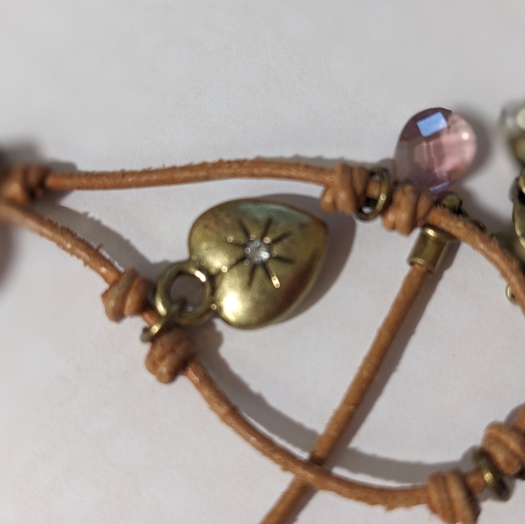 Fossil necklace with semi precious stones. NWT - Picture 1 of 4